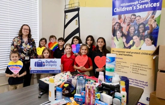 Tampa's LLT Academy Students Champion Foster Care Support with Over 600 Donations to Duffels of Dignity Program