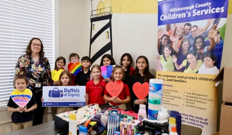 Tampa's LLT Academy Students Champion Foster Care Support with Over 600 Donations to Duffels of Dignity Program
