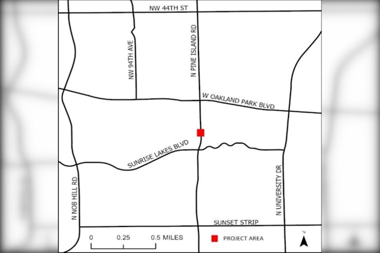 Temporary Nighttime Lane Closures on North Pine Island Road for Bridge Rehabilitation