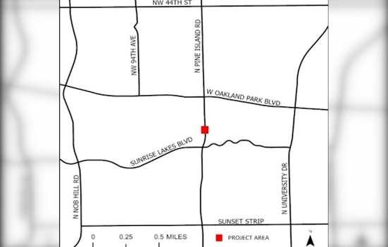 Temporary Nighttime Lane Closures on North Pine Island Road for Bridge Rehabilitation