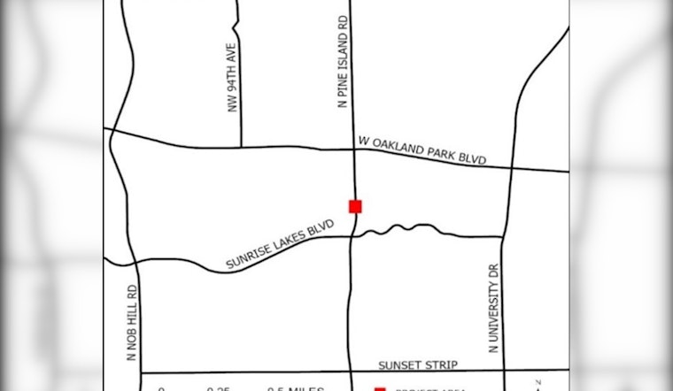 Temporary Nighttime Lane Closures on North Pine Island Road for Bridge Rehabilitation