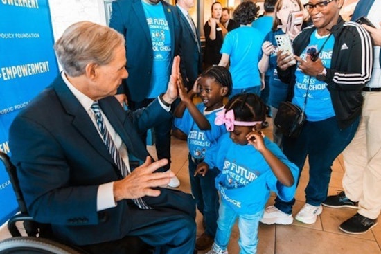 Texas Governor Greg Abbott Champions Universal School Choice at Austin Rally, Urges Support for House Bill 3