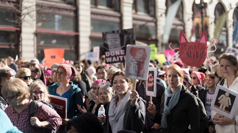 Thousands Rally in Boston to Champion Women's Rights, Protest Trump and Musk on International Women's Day