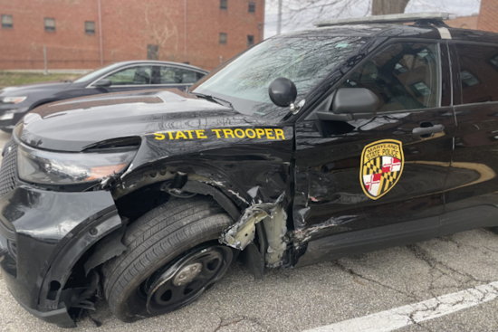 Towson Woman Accused of Impaired Driving After Striking State Trooper's Vehicle on I-695