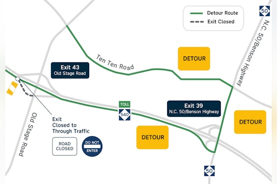 Traffic Alert as Overnight Ramp Closures on Toll N.C. 540 Affect Commuters in Triangle Area