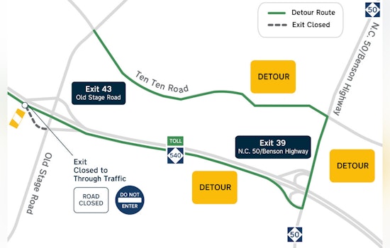 Traffic Alert as Overnight Ramp Closures on Toll N.C. 540 Affect Commuters in Triangle Area