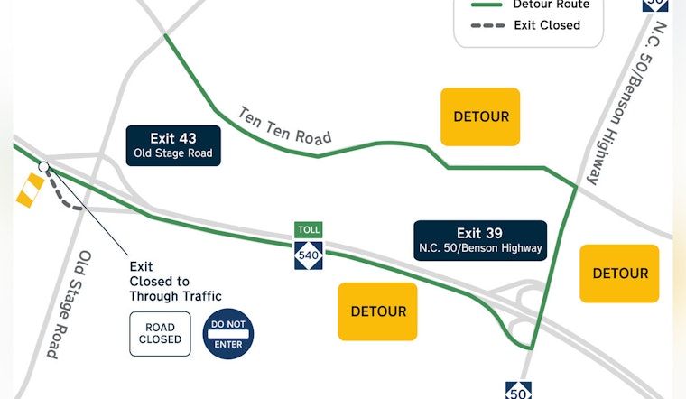 Traffic Alert as Overnight Ramp Closures on Toll N.C. 540 Affect Commuters in Triangle Area