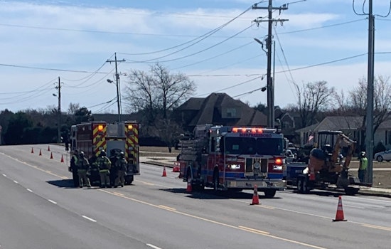 Traffic Chaos in Murfreesboro as Crews Tackle Gas Line Rupture on DeJarnette Lane