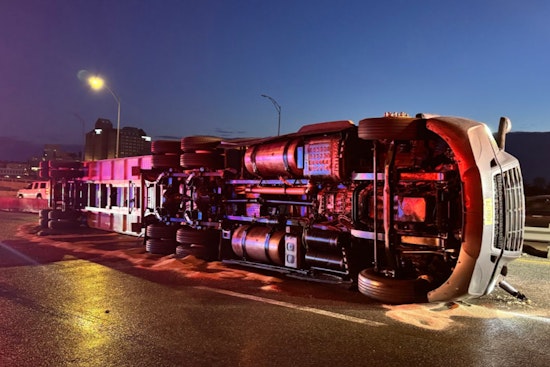 Truck Rollover on Mass Pike in Boston Causes Major Delays, No Injuries Reported