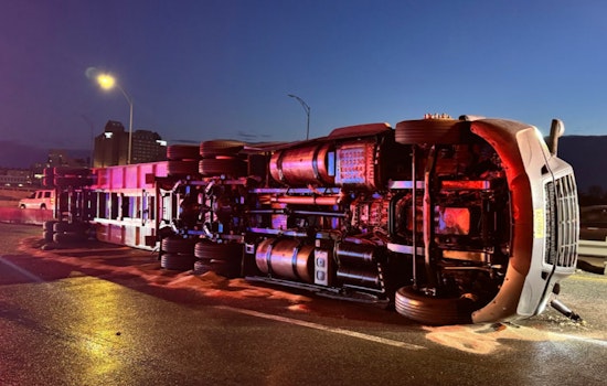 Truck Rollover on Mass Pike in Boston Causes Major Delays, No Injuries Reported