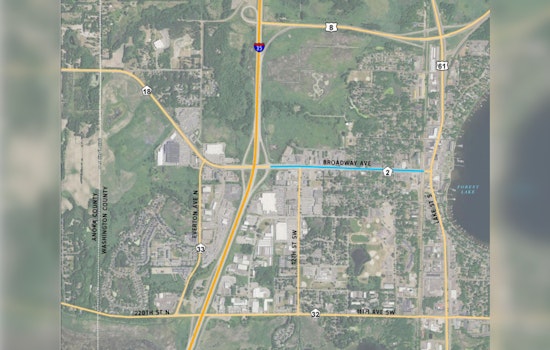 Washington County Announces Online Engagement Session for Broadway Avenue Roadworks in Forest Lake
