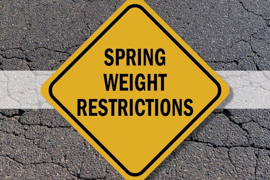 Washington County Announces Seasonal Weight Restrictions for Local Roads