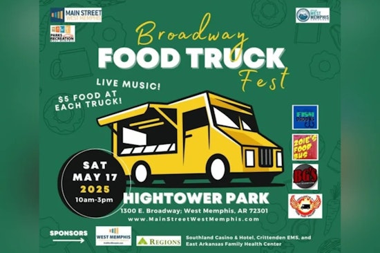 West Memphis to Savor Flavors at Inaugural Broadway Food Truck Fest on May 17th