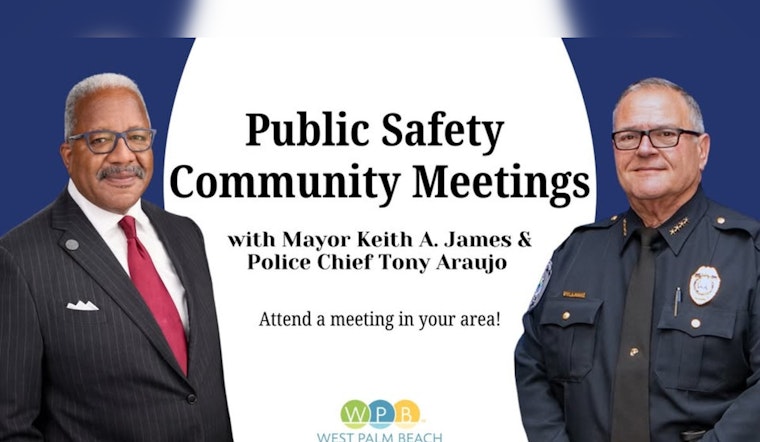West Palm Beach Invites Residents to Town Halls with Mayor and New Police Chief for Open Dialogue on Public Safety