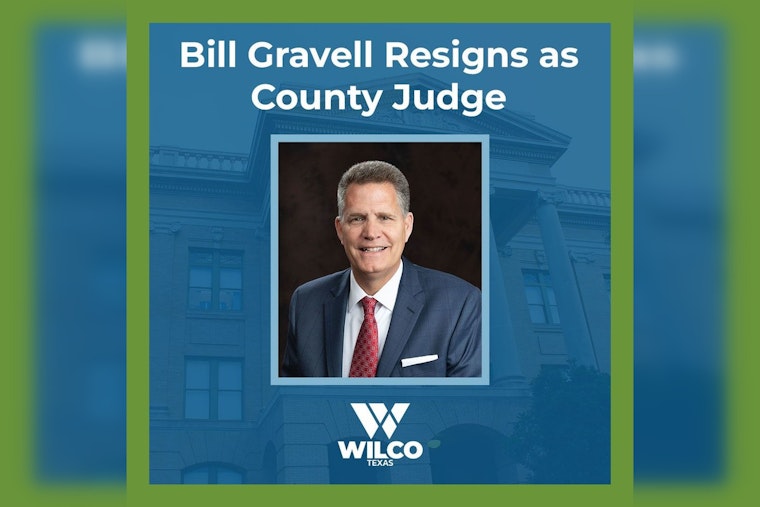 Williamson County Judge Bill Gravell Steps Down to Take Role in Trump Administration's SBA Office of Advocacy