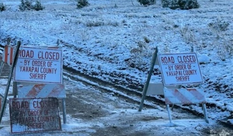 Yavapai County Sheriff's Office Rescues Drivers Ignoring Road Closures Amid Snowstorms Near Flagstaff and Ash Fork