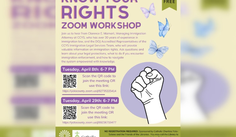 Yolo County Library and Catholic Charities Host Free "Know Your Rights!" Virtual Sessions for Residents