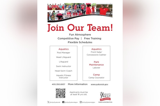 Yukon, Oklahoma's Parks and Recreation Department Touts Vibrant Workspaces and Flexible Schedules in New Hiring Initiative