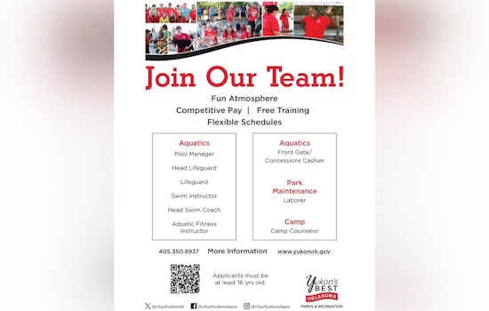Yukon, Oklahoma's Parks and Recreation Department Touts Vibrant Workspaces and Flexible Schedules in New Hiring Initiative