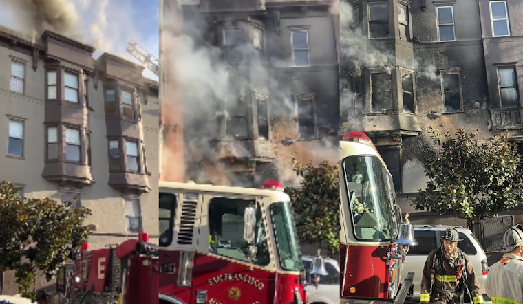 120 Firefighters Battle Four-Alarm Blaze in San Francisco's Lower Nob Hill, Injuries and Pet Rescues Reported