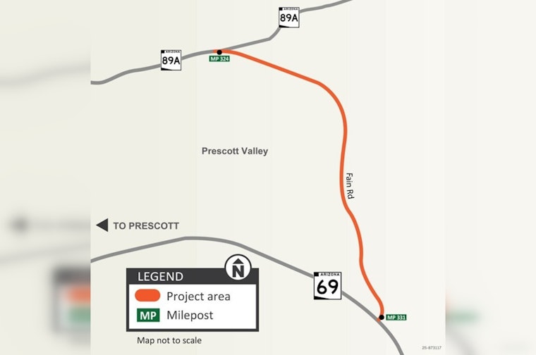 $9.2 Million Pavement Project Begins on Prescott Valley's SR 89A Spur, Traffic Adjustments in Place