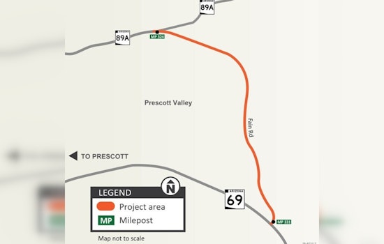 $9.2 Million Pavement Project Begins on Prescott Valley's SR 89A Spur, Traffic Adjustments in Place