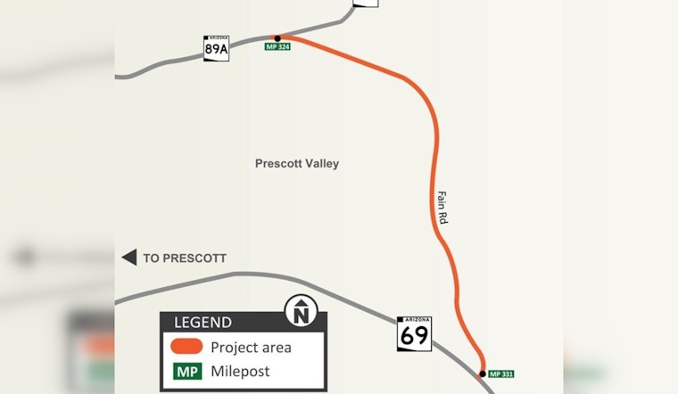 $9.2 Million Pavement Project Begins on Prescott Valley's SR 89A Spur, Traffic Adjustments in Place