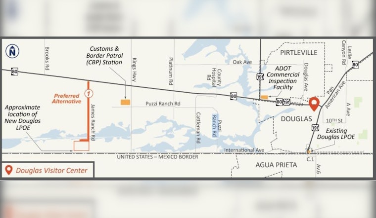 ADOT Plans New Connector Road to Enhance Traffic Flow and Safety in Douglas