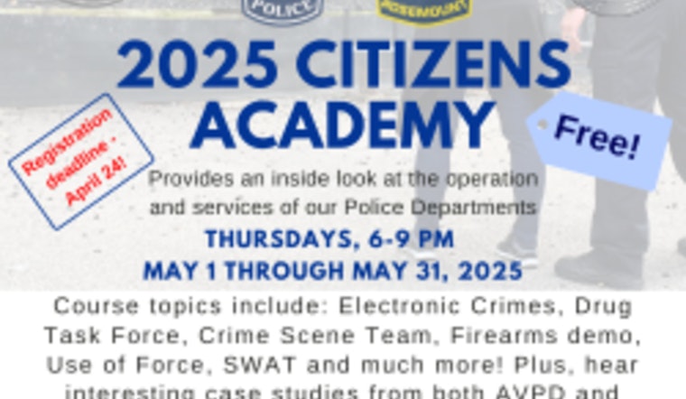 Apple Valley Opens Doors to Citizens Academy for an Inside Look at Police Operations Starting May