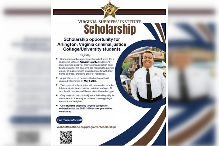 Arlington County VA Sheriff's Office Announces Scholarship Program for Criminal Justice Students
