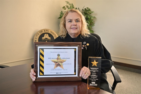 Arlington Court's Traffic Safety Efforts Earn Recognition from Texas Education Center
