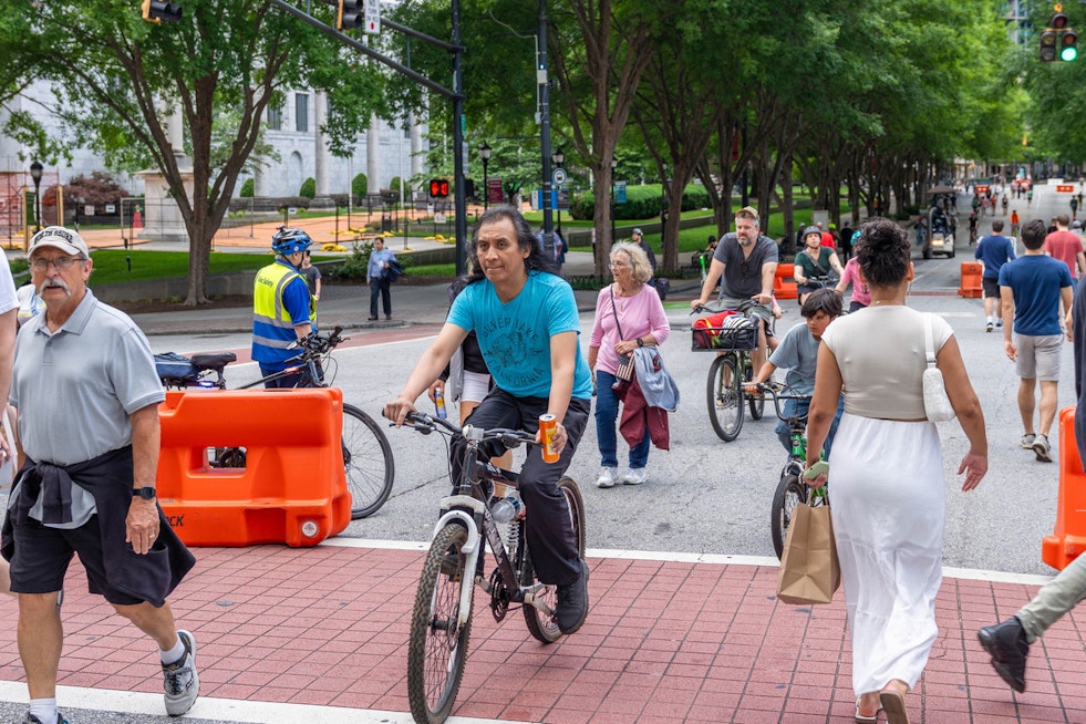 Atlanta Embraces Pedestrian-Friendly Streetscape With "Atlanta Streets Alive" Event Along Peachtree Street