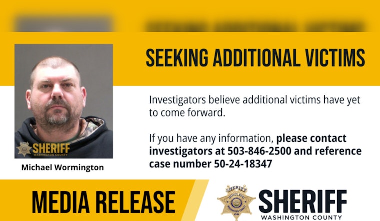 Banks Man, Michael Wormington, Indicted for Sexual Abuse of Juveniles and Marijuana Delivery in Washington County
