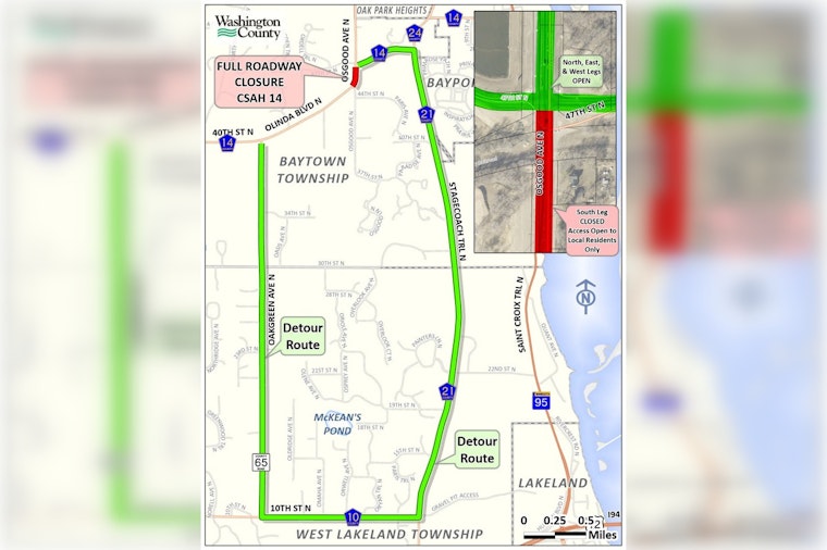Baytown Township's 47th Street and Osgood Avenue Intersection Upgrade Nears Completion; Detours Starting May 5
