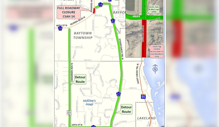 Baytown Township's 47th Street and Osgood Avenue Intersection Upgrade Nears Completion; Detours Starting May 5