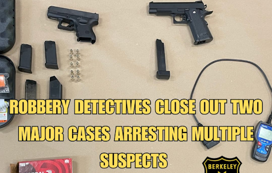 Berkeley Police Solve Two Major Robbery Cases with Arrest of Suspects Jacob Hellman and Christian Thompson