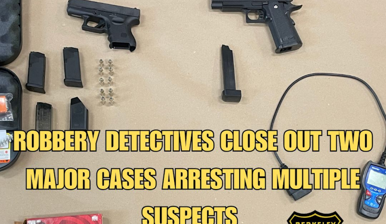 Berkeley Police Solve Two Major Robbery Cases with Arrest of Suspects Jacob Hellman and Christian Thompson
