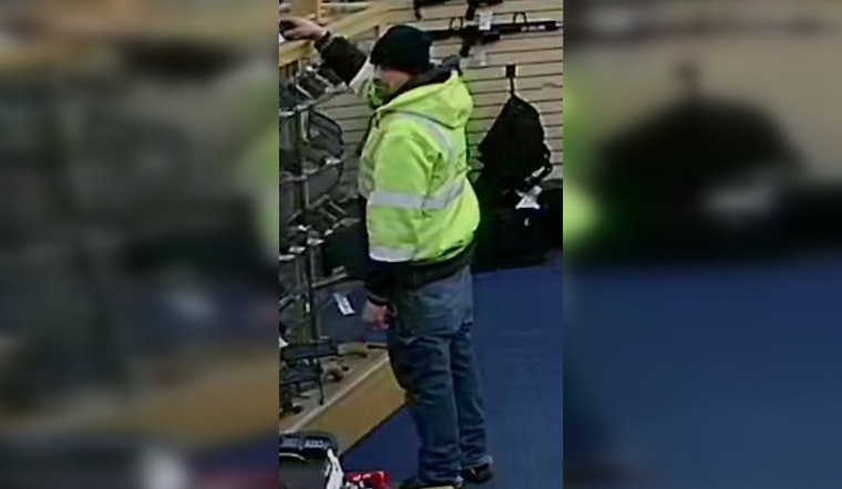 Blaine Police Seek Public Help to Identify Suspect in Bill's Gun Shop Theft
