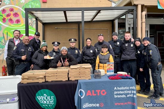 Boston Police and Jamaica Plain Residents Break Bread at "Pizza with Police" Event to Strengthen Community Ties