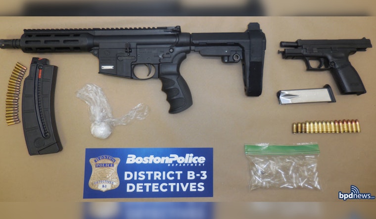 Boston Police Arrest Dorchester Man, Seize Firearms and Drugs in Mattapan Investigation