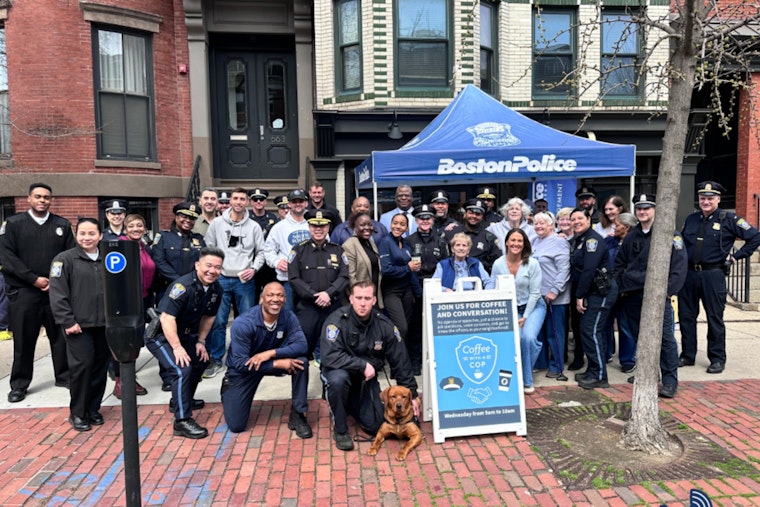 Boston Police Brew Community Ties with 'Coffee with a Cop' Event at Sip of Joy Café