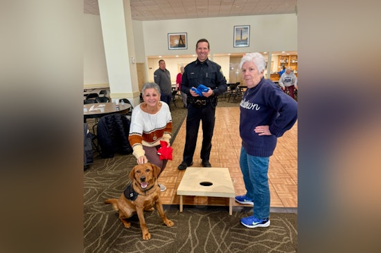 Boston Police Department's "Walk the Beat" Program Enlivened by Copper the Comfort Dog