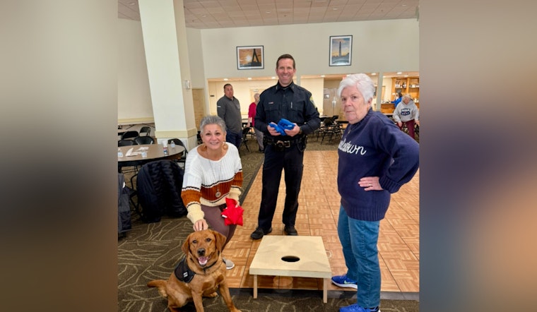 Boston Police Department's "Walk the Beat" Program Enlivened by Copper the Comfort Dog
