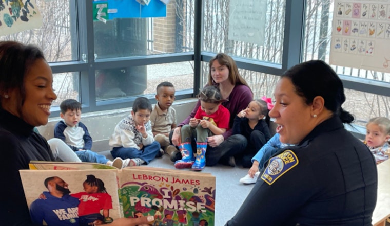 Boston Police Officers Embrace Storytelling with Kids at Roxbury YMCA for Read Across America Day