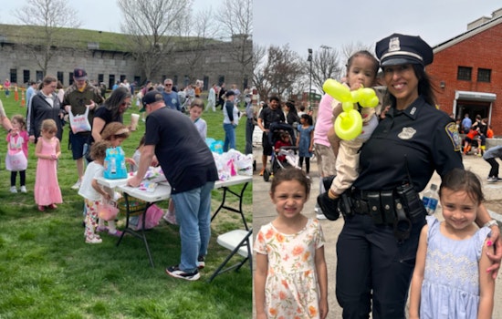 Boston Police Officers Foster Community Spirit at Castle Island Easter Egg Hunt