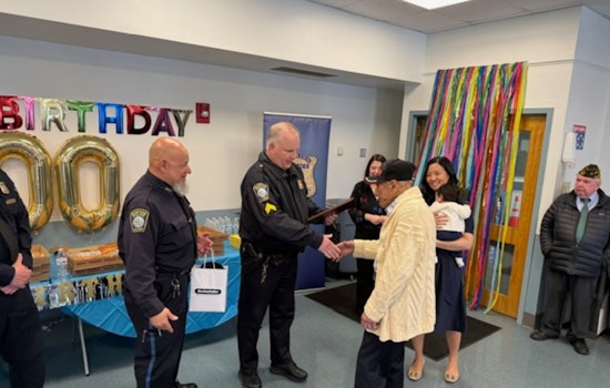Boston's Roslindale Honors Centenarian Joseph Cappuccio with Celebratory Event Attended by Mayor Wu and Commissioner Cox