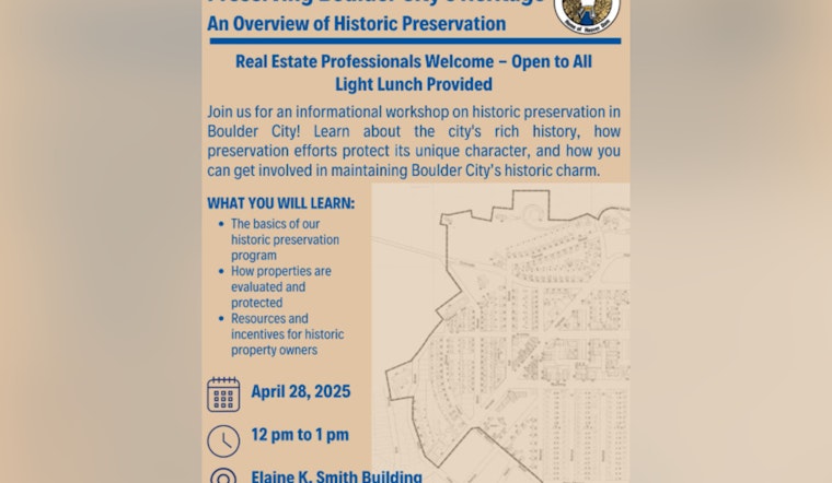 Boulder City Hosts Workshop for Real Estate Professionals on Historic Preservation
