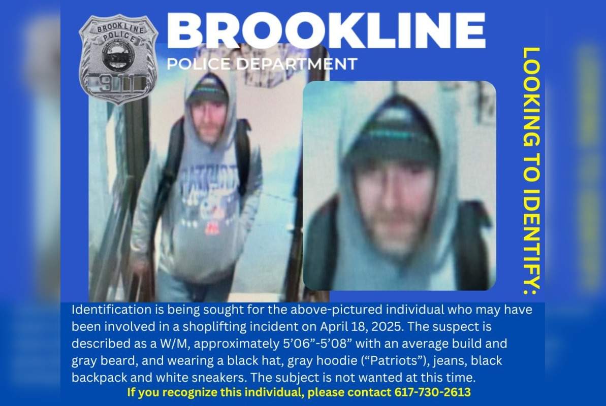 Brookline Police Seek Help Identifying Suspect in Beacon Street