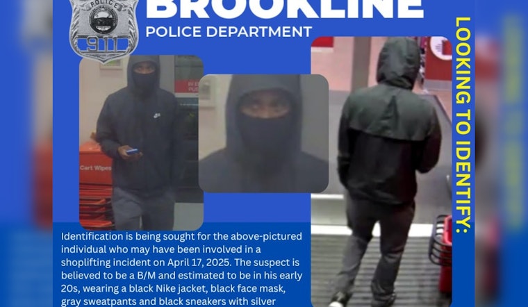 Brookline Police Seek Help to Identify Suspect in Commonwealth Ave Shoplifting Incident