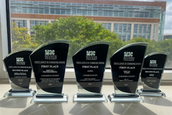 Cabarrus County Communications Team Honored with Multiple Awards at NC3C Excellence in Communications